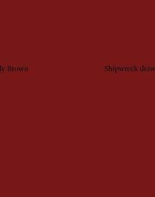 'Cecily Brown, Shipwreck Drawings', in black font to dark red landscape cover, by Ridinghouse.
