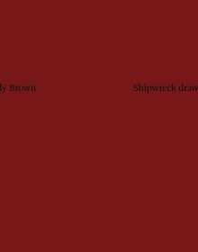 'Cecily Brown, Shipwreck Drawings', in black font to dark red landscape cover, by Ridinghouse.