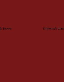 'Cecily Brown, Shipwreck Drawings', in black font to dark red landscape cover, by Ridinghouse.