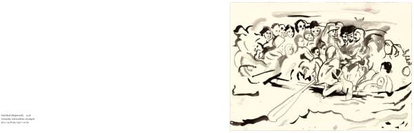 'Cecily Brown, Shipwreck Drawings', in black font to dark red landscape cover, by Ridinghouse.