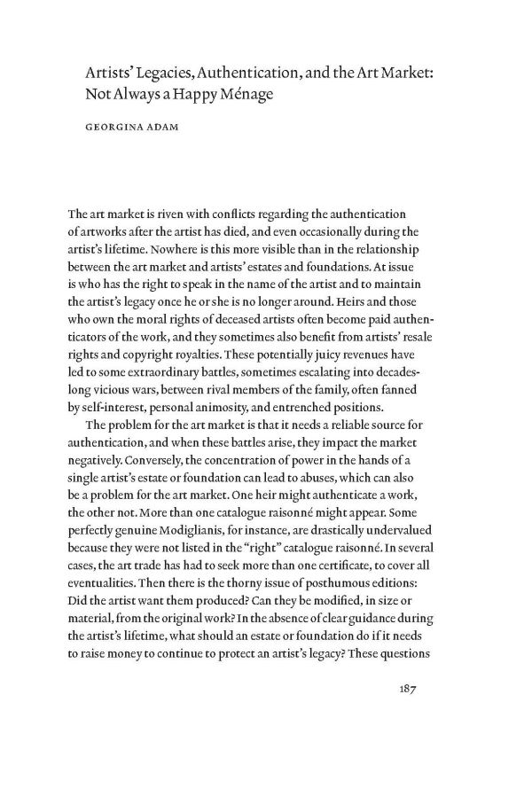 Artist, Authorship & Legacy A Reader to each side edge, in orange and grey font on white cover