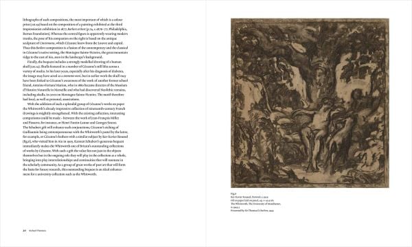 Drawing by Paul Cezanne of a collection of nude figures, to centre of navy cover, by Ridinghouse.