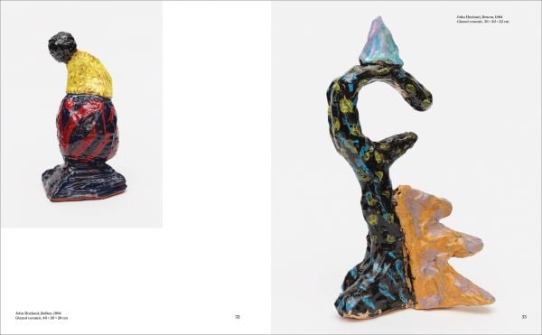 Book cover of These Mad Hybrids: John Hoyland and Contemporary Sculpture, with an abstract sculpture. Published by Ridinghouse.