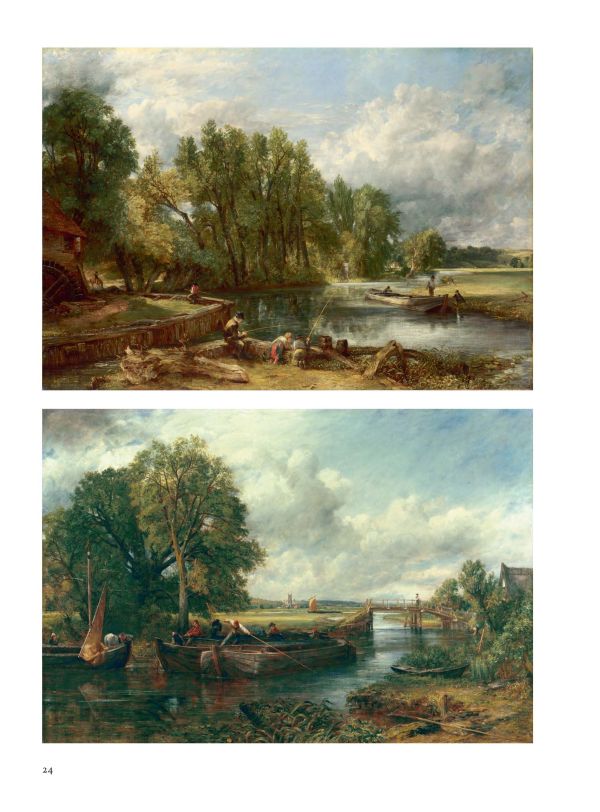 The Leaping Horse painting by John Constable, John Constable The Leaping Horse in white font below