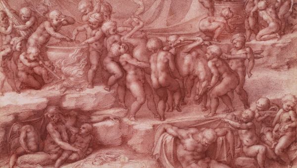 Black woman, eyes closed, floating under water in silk top, Bill Viola Michelangelo Life Death Rebirth in white font to lower half