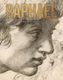 Drawing of head of apostle, on cover of 'Raphael, The Drawing', by Ashmolean Museum.