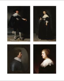 Book cover of Young Rembrandt; with a self-portrait painting. Published by Ashmolean Museum.