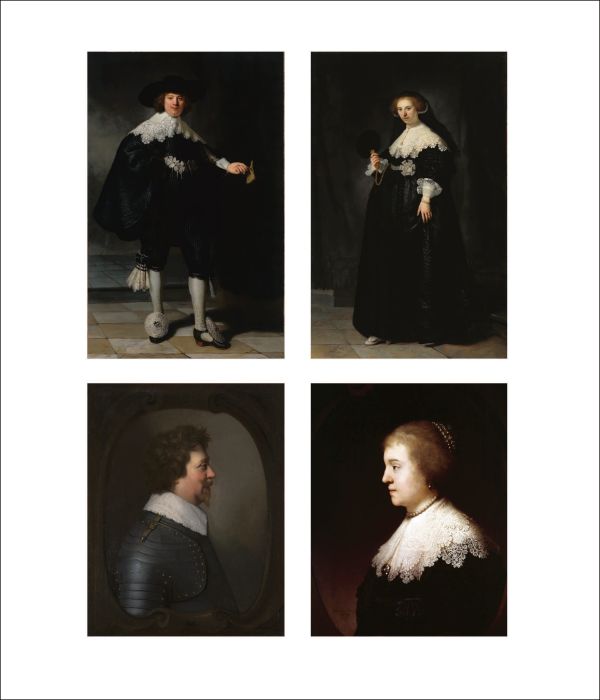 Book cover of Young Rembrandt; with a self-portrait painting. Published by Ashmolean Museum.