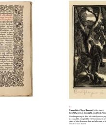 Book cover of Box of Delights, Wood Engravings from the Ashmolean Collection; with a round, hollow wood carving. Published by Ashmolean Museum.