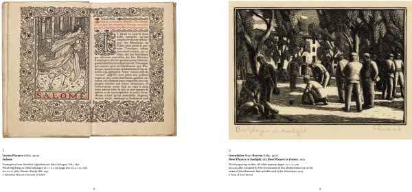 Book cover of Box of Delights, Wood Engravings from the Ashmolean Collection; with a round, hollow wood carving. Published by Ashmolean Museum.