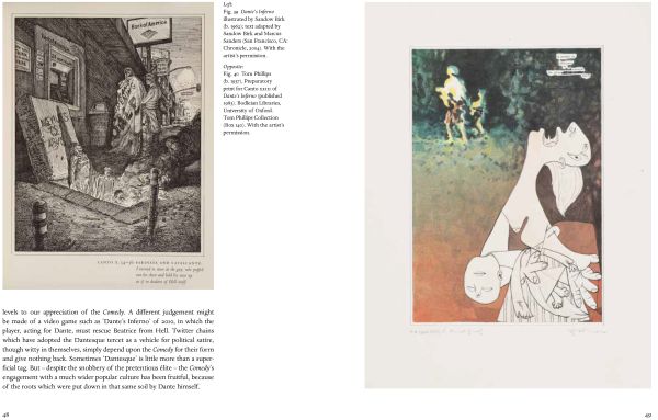 Woman leaning down to view a sculptured bust of man near pillar, on cover of 'Dante The Invention of Celebrity', by Ashmolean Museum.