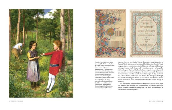 Book cover of Colour Revolution, Victorian Art, Fashion & Design, with a painting titled 'Decadent Young Woman after the Dance' with women in Victorian black dress, laying on green cushions. Published by Ashmolean Museum.