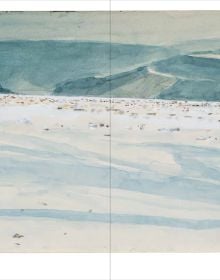 Book cover of Anselm Kiefer: Early Works, featuring detail of dark painting with a bird. Published by Ashmolean Museum.