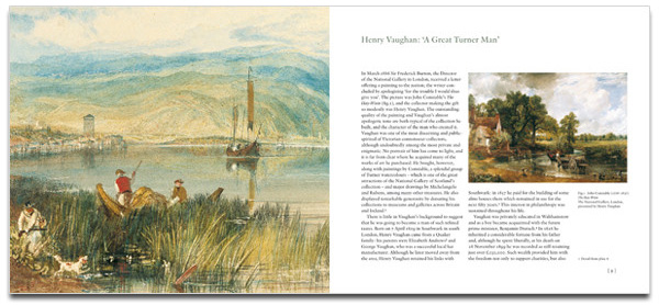 Book cover of J.M.W. Turner: The Vaughan Bequest, with a watercolor painting titled The Piazzetta, Venice, 1840. Published by National Galleries of Scotland.