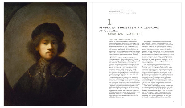 1645 painting Girl at a Window by Rembrandt, REMBRANDT in yellow front to upper left edge