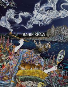 Book cover of Raqib Shaw: Reinventing the Old Masters, featuring a painting titled 'Self Portrait as The Opium Smoker (A Midsummer Night’s Dream)'. Published by National Galleries of Scotland.