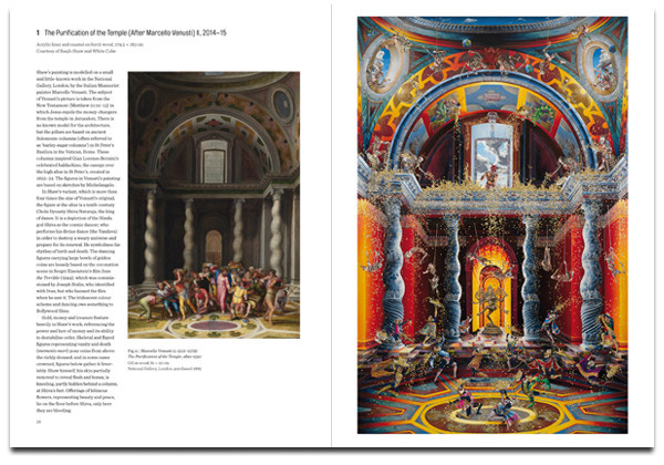 Book cover of Raqib Shaw: Reinventing the Old Masters, featuring a painting titled 'Self Portrait as The Opium Smoker (A Midsummer Night’s Dream)'. Published by National Galleries of Scotland.