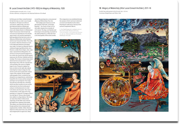 Book cover of Raqib Shaw: Reinventing the Old Masters, featuring a painting titled 'Self Portrait as The Opium Smoker (A Midsummer Night’s Dream)'. Published by National Galleries of Scotland.