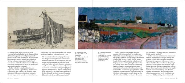 Book cover of Joan Eardley: Land & Sea – A Life in Catterline; featuring a landscape painting. Published by National Galleries of Scotland.