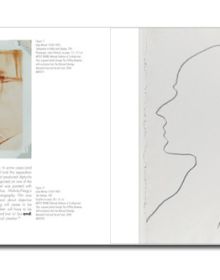 Grey sketch of Andy Warhol, on white cover, I WANT TO BE A MACHINE in white embossed font on grey lines