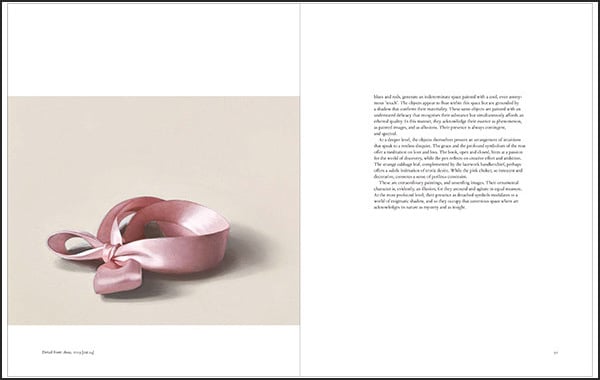 Book cover of Alison Watt: A Portrait Without Likeness, with a pale pink rose with green stem with foliage. Published by National Galleries of Scotland.