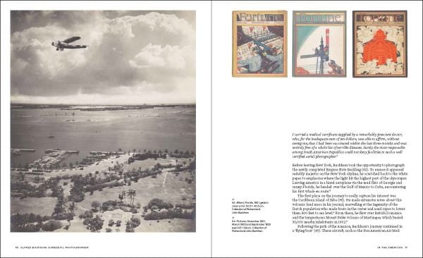 Book cover of Alfred Buckham: Daredevil Photographer; featuring an aerial photograph of a city. Published by National Galleries of Scotland.