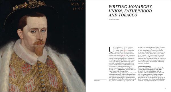 Book cover of Art & Court of James VI & I, featuring a miniature painting of the monarch. Published by National Galleries of Scotland.