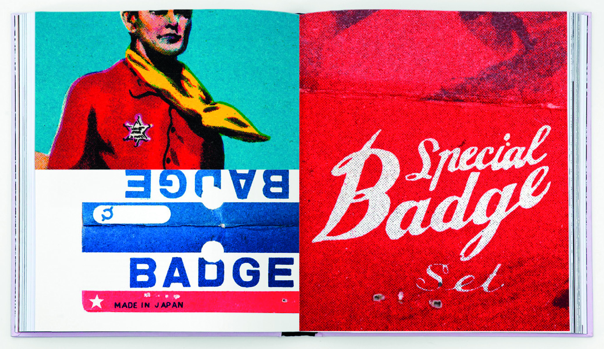 Blue red and white ice lolly graphic on cover of 'TAT*, Inspirational Graphic Ephemera', by Circa Press.