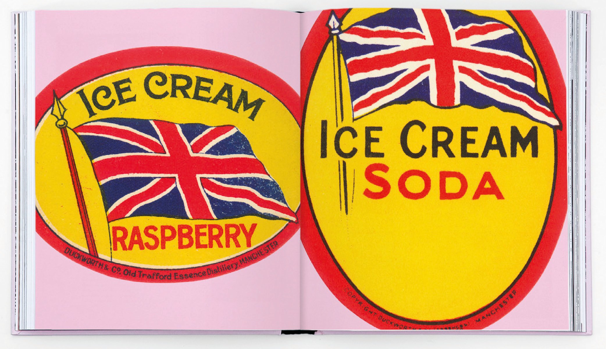 Blue red and white ice lolly graphic on cover of 'TAT*, Inspirational Graphic Ephemera', by Circa Press.