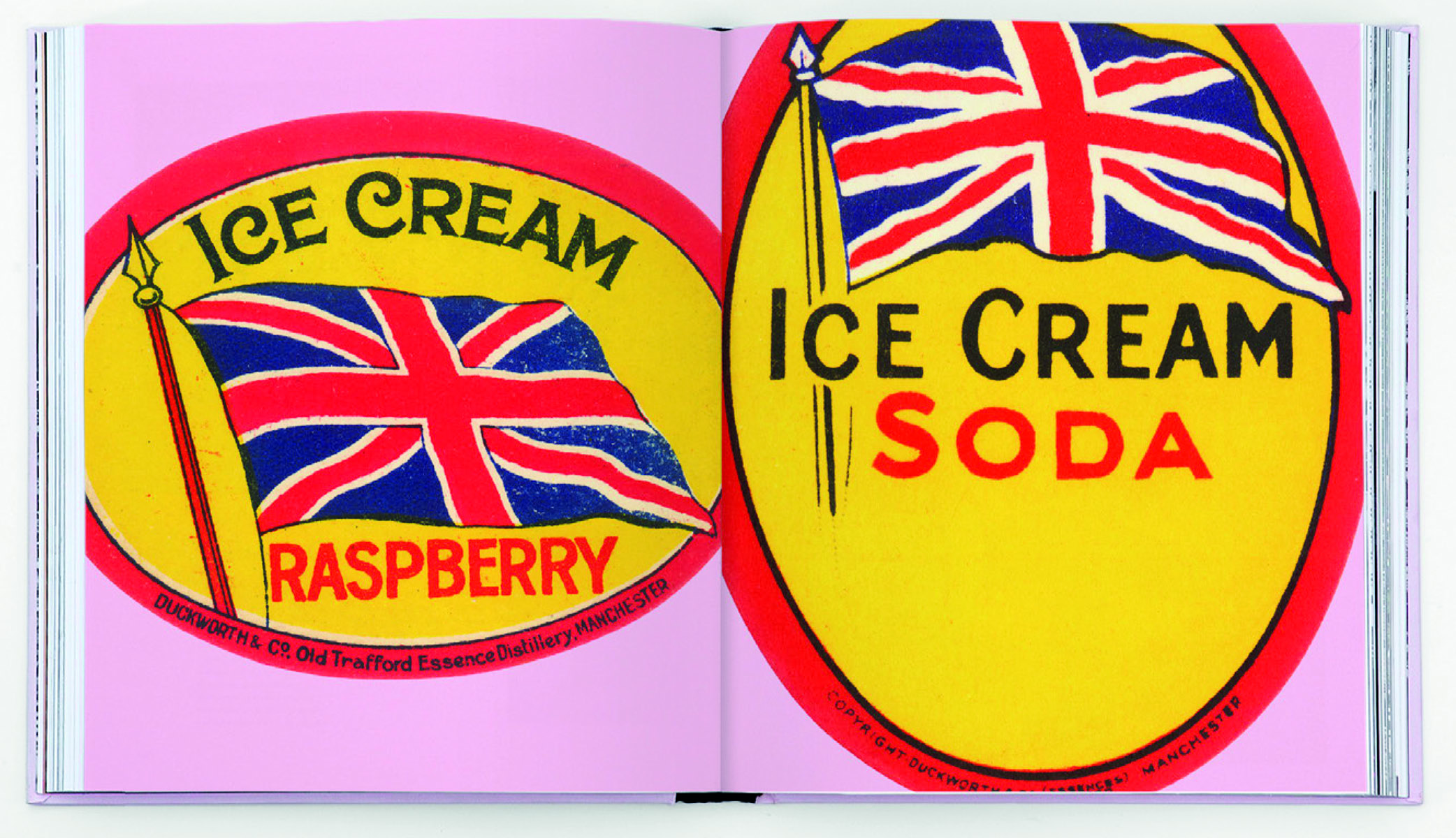 Blue red and white ice lolly graphic on cover of 'TAT*, Inspirational Graphic Ephemera', by Circa Press.