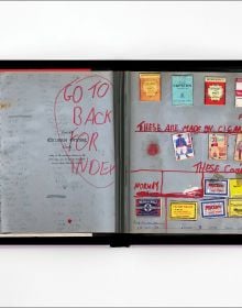 Book cover of Andy Altmann's typo*: A Scrapbook of Typographic Obsession, with letter stencils covered in colorful spray paint. Published by Circa Press.