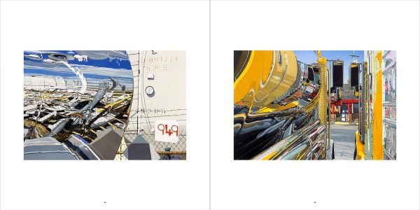 Book cover of Gas Tank City, with a hyper-real drawing of an American truck with blue cab and gleaming chrome. Published by Circa Press.