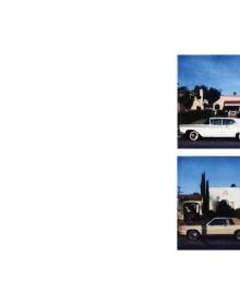 Book cover of Road Work; featuring four polaroid snaps of American juggernauts. Published by Circa Press.