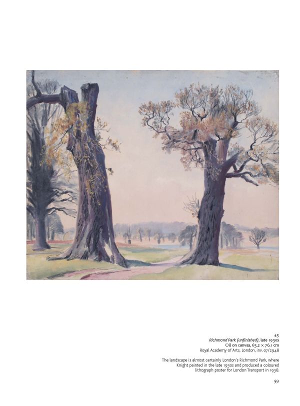 Sketch on cream paper, Ella Naper in the Apple Orchard at Trewoofe by Laura Knight, Laura Knight A WORKING LIFE in blue font to lower right.