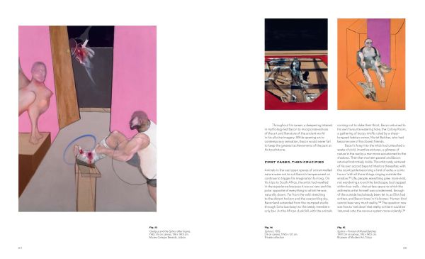 Oil painting, Study for Bullfight No. 1 by Bacon, FRANCIS BACON MAN AND BEAST in white font above.