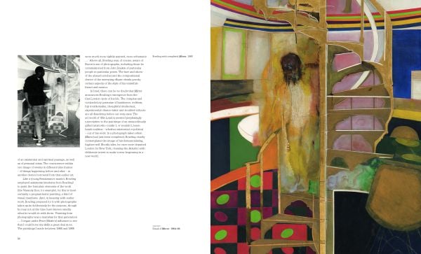 Book cover of Mel Gooding's Frank Bowling, with an abstract painting of blue and pink. Published by Royal Academy of Arts.