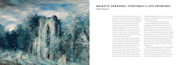 Landscape painting of The Lock by John Constable with Late Constable in white font in lower right corner