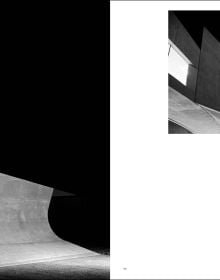Dark blue cover with black and white low angled photo of structure with Light Lines in small grey font to top left