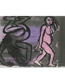 Book cover of Eileen Cooper: Body and Soul, with a pastel sketch of nude female figure. Published by Royal Academy of Arts.
