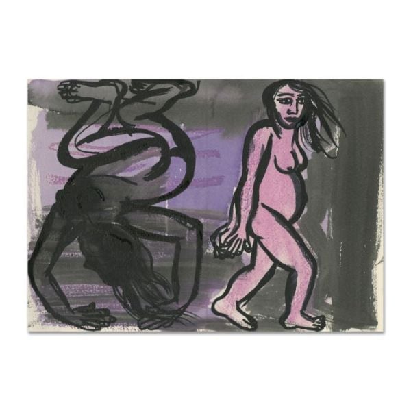 Book cover of Eileen Cooper: Body and Soul, with a pastel sketch of nude female figure. Published by Royal Academy of Arts.