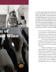 Book cover of Viking in the Vineyard, Stories from a revolutionary winemaker, with Peter Vinding-Diers in blue apron and checked shirt. Published by Academie du Vin Library.