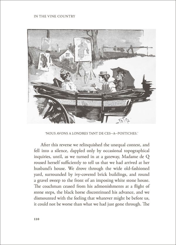 Book cover of In the Vine Country, featuring an impressionist painting titled 'Women Tying the Vine' by Henri-Edmond Cross, 1890. Published by Academie du Vin Library.