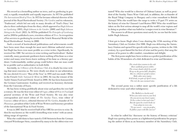 Book cover of The Bordeaux Club, The convivial adventures of 12 friends and the world's finest wine, with bottles of vintage red wine on table, with wine glasses. Published by Academie du Vin Library.