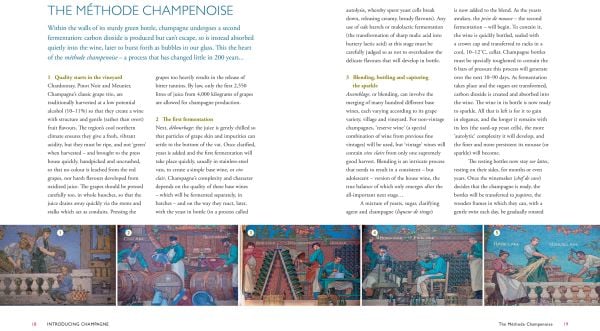 Book cover of On Champagne, A tapestry of tales to celebrate the greatest sparkling wine of all…, with a glass of champagne. Published by Academie du Vin Library.