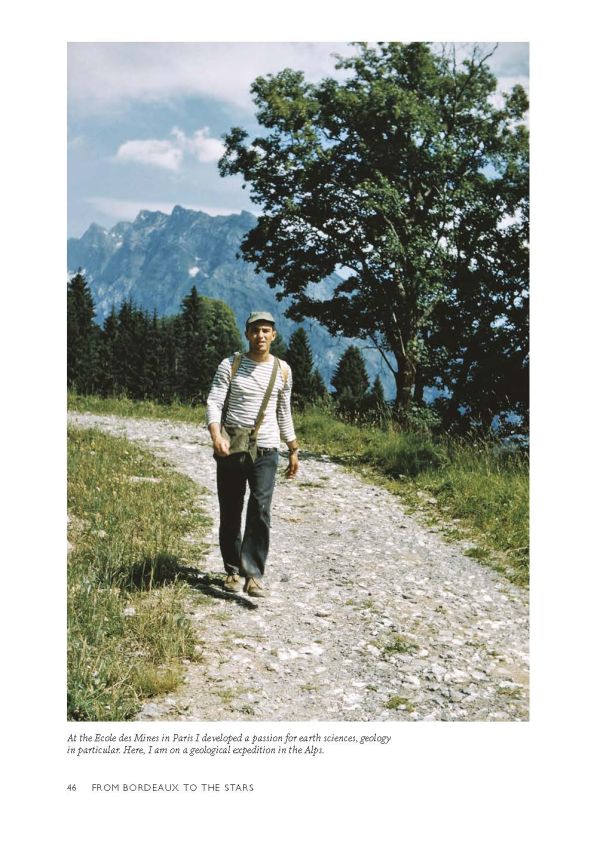 Book cover of From Bordeaux to the Stars, The Reawakening of a Wine Legend, with a bottle of Bordeaux. Published by Academie du Vin Library.