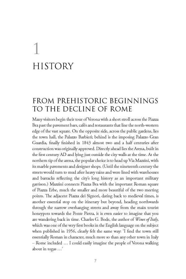 Book cover of Michael Garner's Amarone and the Fine Wines of Verona, featuring mountainous Italian vineyards with a winery in the distance. Published by Academie du Vin Library.