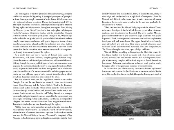 Book cover Lisa Granik's guide, The Wines of Georgia, with clay vessels underground in the cellar at the Nekresi Monastery in Kakheti, Eastern Georgia. Published by Academie du Vin Library.