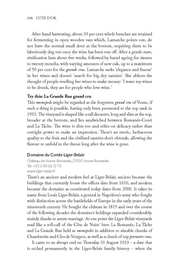 Chateau de Corton Andre, with vineyards below.