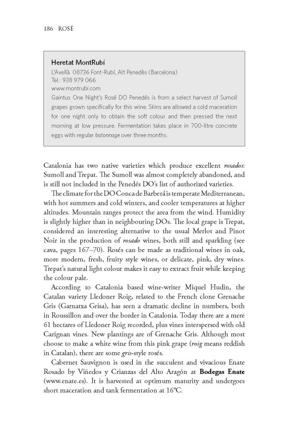 Book cover of Elizabeth Gabay's Rosé, Understanding the Pink Wine Revolution, with a wine glass of Rose on table. Published by Academie du Vin Library.