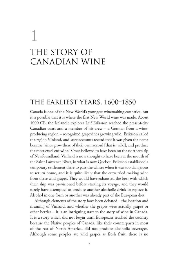 Book cover of Rod Phillips's guide, The Wines of Canada, with vineyards on the coast, mountains behind. Published by Academie du Vin Library.